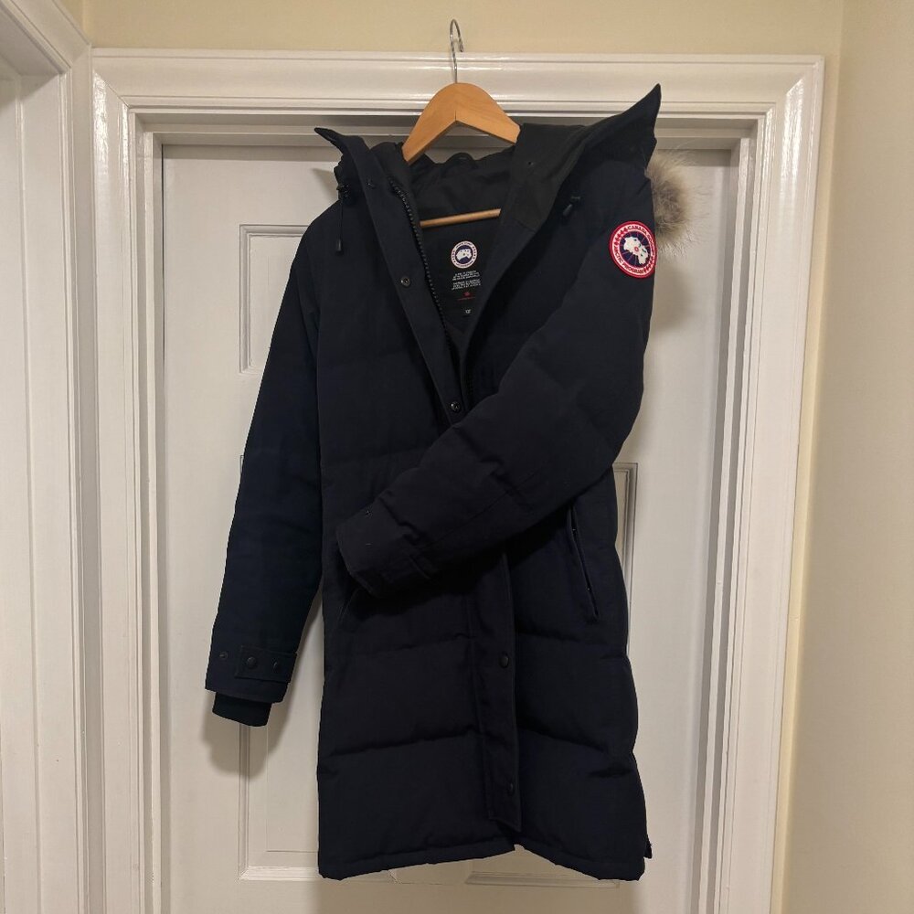 Women's Canada Goose, Shelburne Parka (Size XS, ADMIRAL Blue), Mint Condition